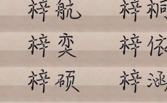陈姓带梓字取名字,寓意美好，传承文化之美